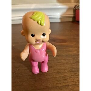 Fisher Price Loving Family Baby Doll Figure Pink Outfit Blonde 3 Inch Vintage